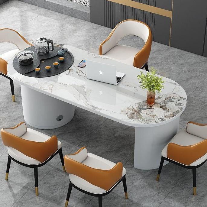 岩板茶桌茶台轻奢现代简约茶桌椅组合家用客厅餐桌家用