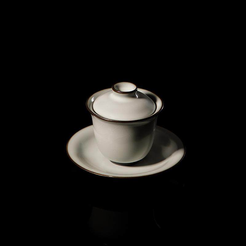 宋朴汝窑汝瓷盖碗手工精修铁胎月白釉盖碗陶瓷三才泡茶碗开片可养,电子/电工,接线端子,淘宝优惠券,粉丝福利购,淘宝优惠卷