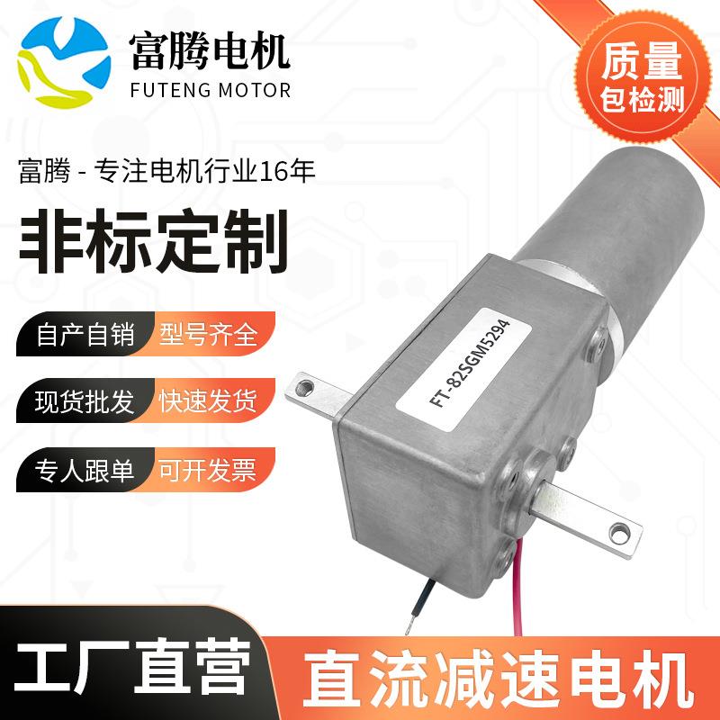 FT-82SGM5294双出轴蜗轮蜗杆马达自锁售货机齿轮微型直流电机