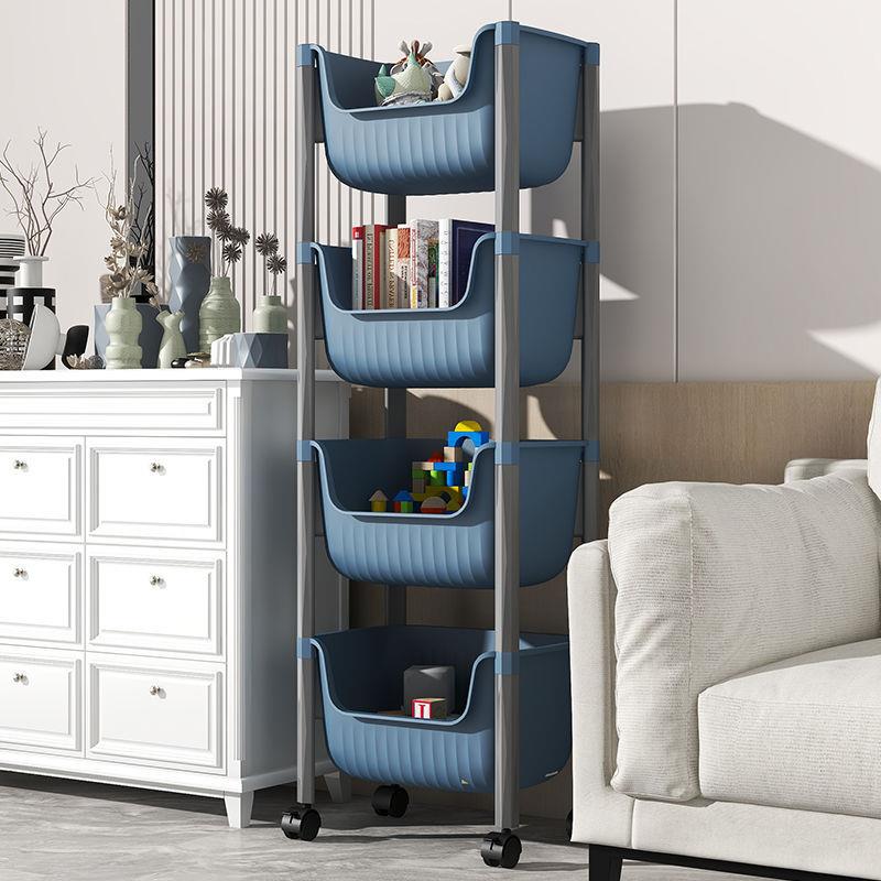 小推车置物架带轮落地客厅厨房卧室浴室大容量夹缝杂物整理收纳架