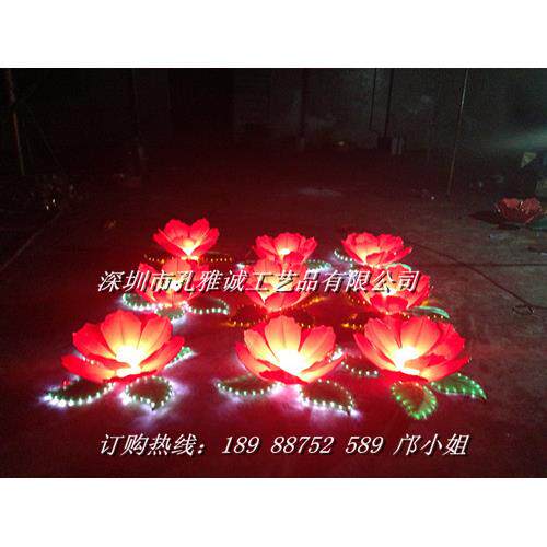 牡丹花灯 春节元宵大型花灯制作 马年花灯 中秋花灯 荷花灯笼 公
