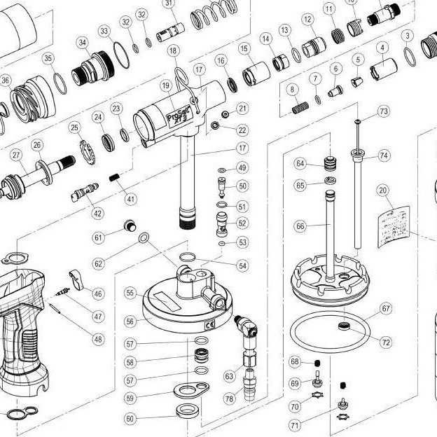 POP拉钉枪铆钉枪拉铆枪配件Deflector Retaining Nut 76003-05102
