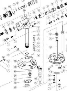 POP拉钉枪铆钉枪拉铆枪配件Deflector Retaining Nut 76003-05102