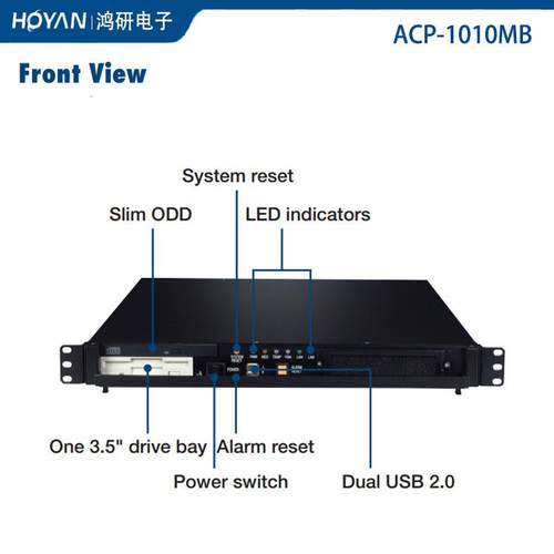 ACP-1010MB-00BE研华1U工控机箱 搭ATX/MicroATX工业母板工控装备