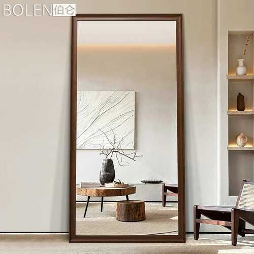 BOLEN全身镜穿衣镜落地镜卧室家用服装店大镜子支架北欧ins风网红