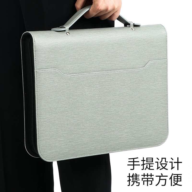 多功能经理文件夹手提式公文包简约多功能销讲夹凤琴夹合同夹定制