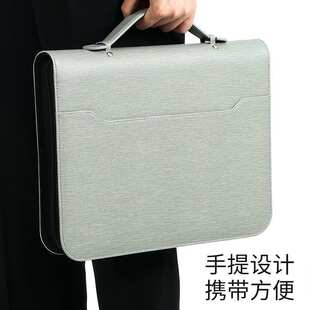 多功能经理文件夹手提式公文包简约多功能销讲夹凤琴夹合同夹定制