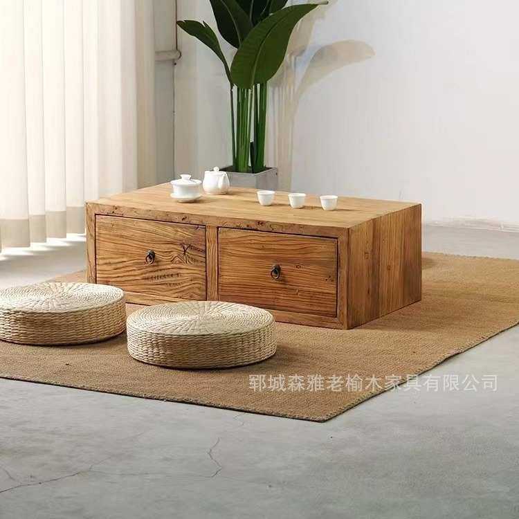 老榆木炕桌实木飘窗桌户外矮桌日式茶几炕桌阳台带抽屉收纳柜子,模玩/动漫/周边/娃圈三坑/桌游,模型制作工具/辅料耗材,淘宝优惠券,粉丝福利购,淘宝优惠卷