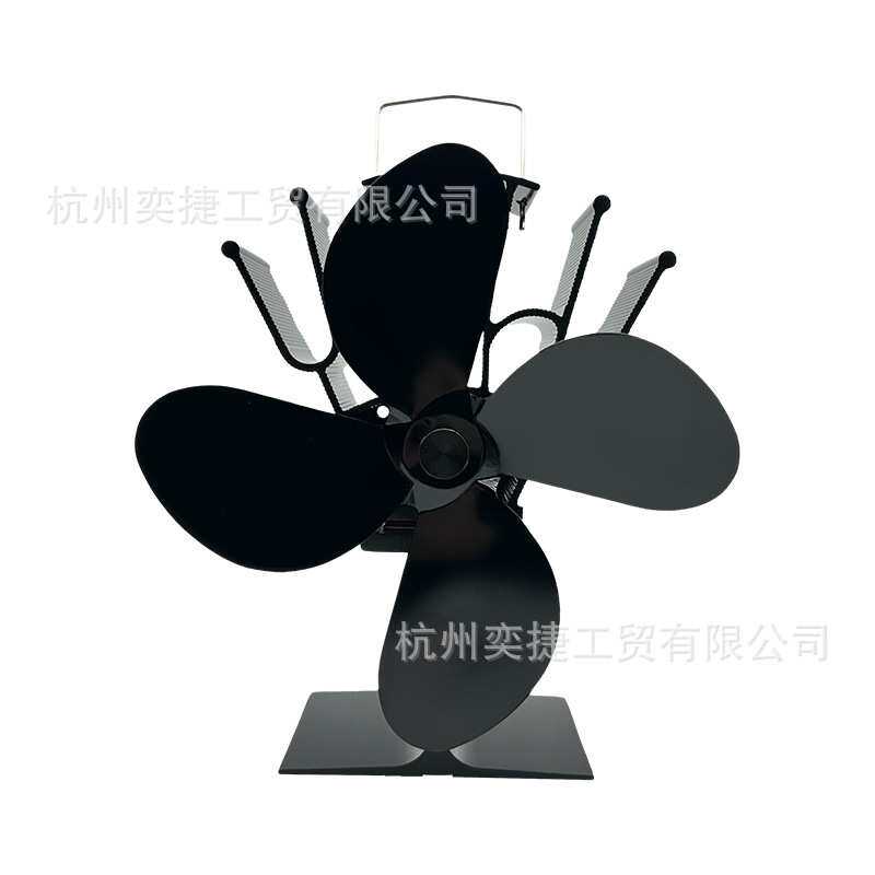 4叶热动力风扇热动力风扇木壁炉真火壁炉自发电热能发电金属壁炉