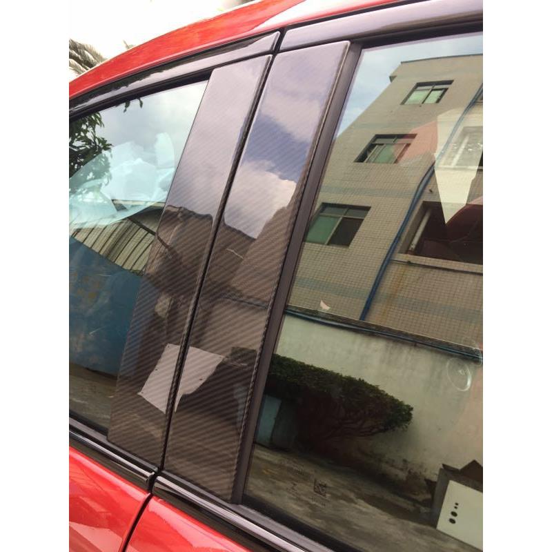 适用于阿尔法罗密欧giulia碳纤维中柱改装 朱丽叶碳纤B柱C柱饰条