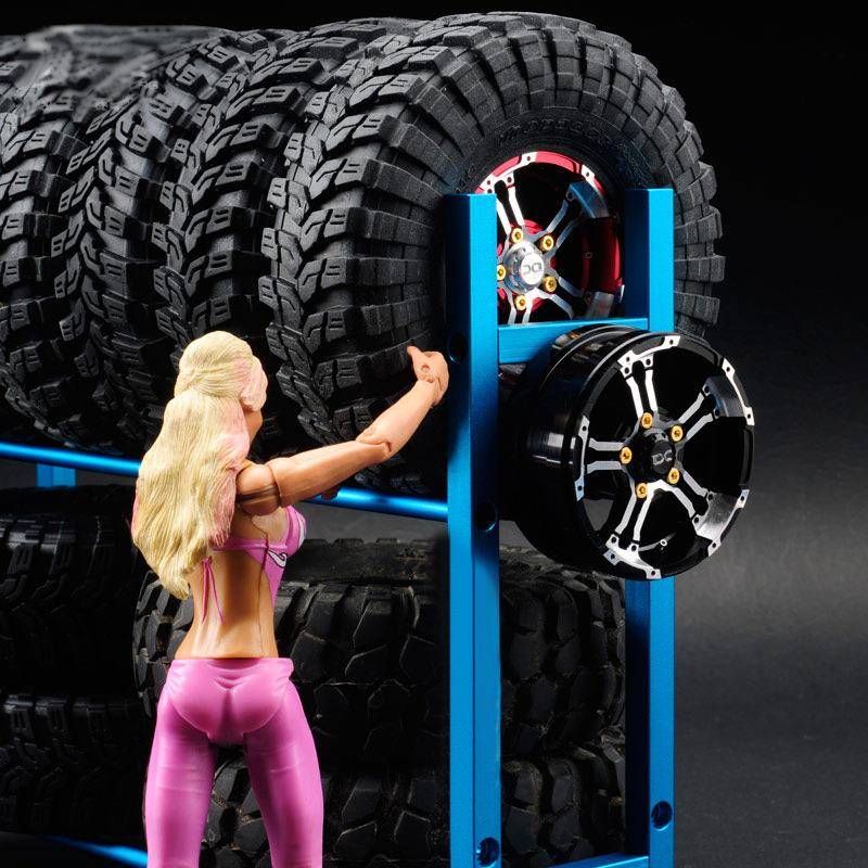 DC模型 1/10 房车/攀爬车 通用 仿真场景 轮胎架 轮毂展示架