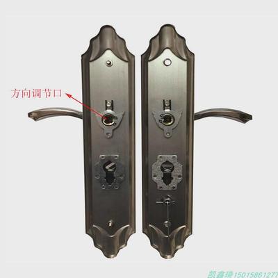 304双尖头门把手加厚家用通用型不锈钢面板防盗大门锁拉手执手锁