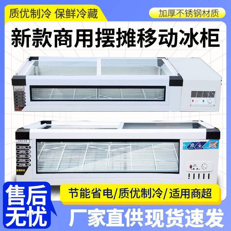 冷藏展示柜商用可移动小型冰箱冷冻柜三轮车摆摊冰柜小吃炸串台式