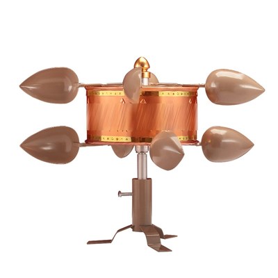 藏式静音轴承风转转轮经筒摆件风车铜合金风室外风动风力达比香秋