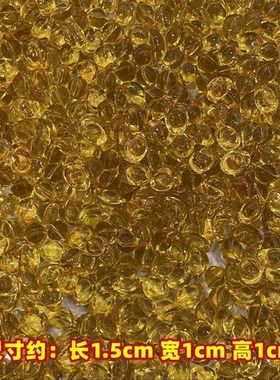 黄水晶元宝摆件百福米缸招财进宝聚财琉璃金元宝创意饰品厂家直销