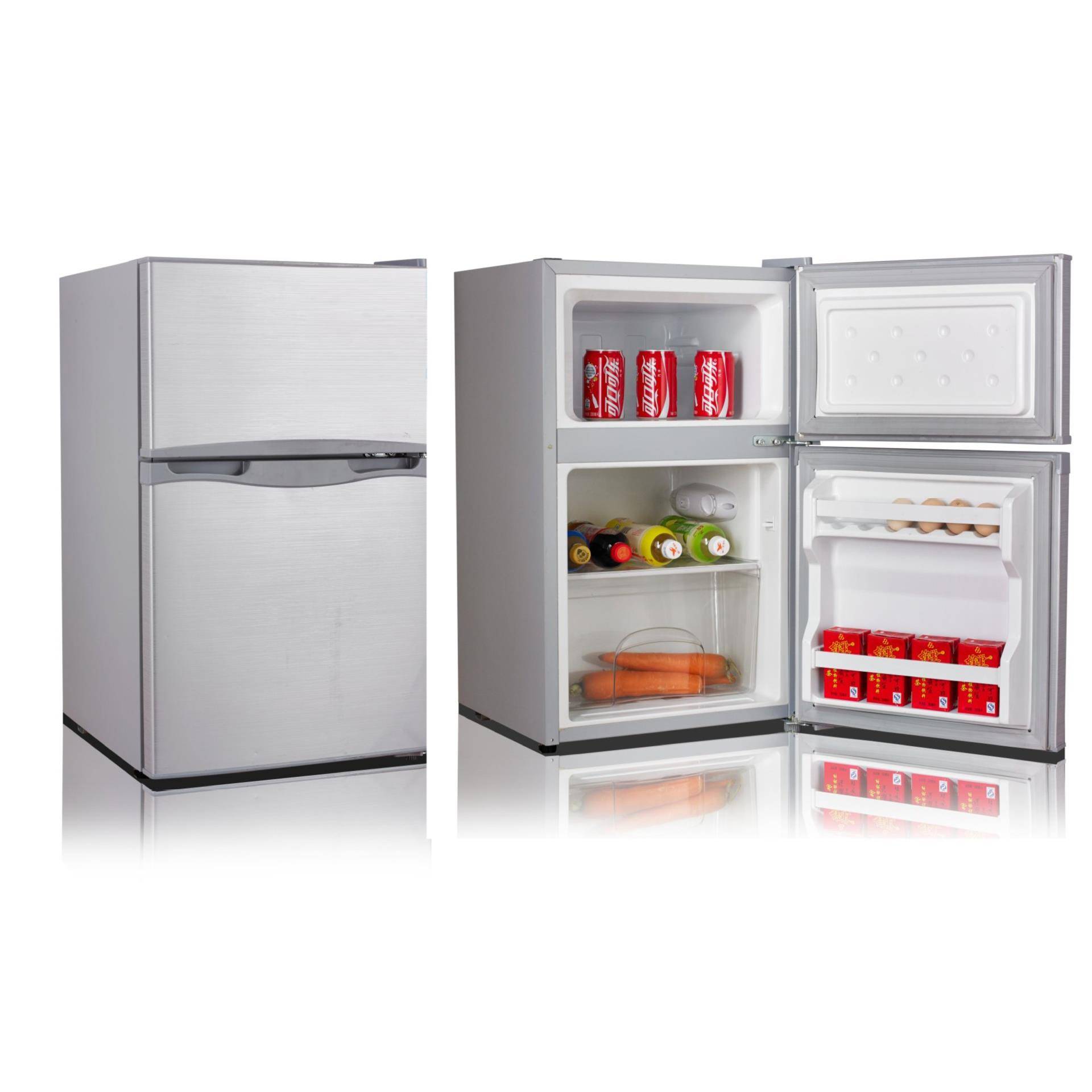 房车专用船用车载压缩机冰箱冷藏冷冻双门12/24V带锁直流冰箱