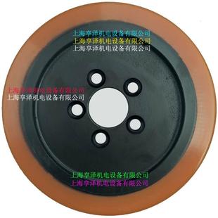 林德T20B驱动轮转向轮子Linde林德液压车后脚轮橡皮轮轱辘子