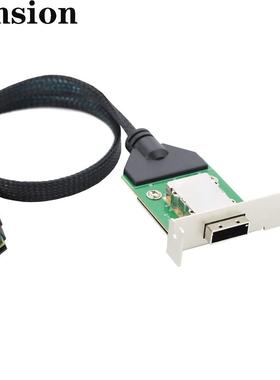 MINISASHDSFF-8087转HDSFF-8088PCBA母服务器机内外转换线束