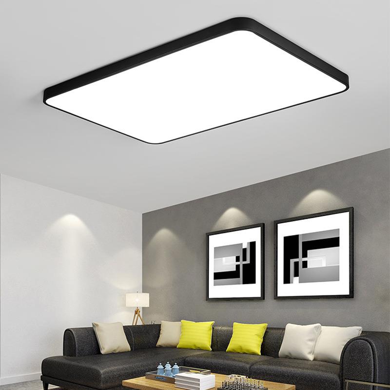 现代简约长方形超亮阳台客厅灯饰照明led餐厅卧室创意吸顶灯具