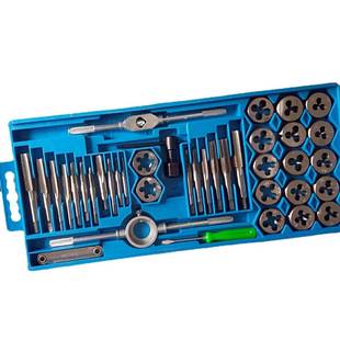 40件套板牙丝锥组套大小架手用丝锥板牙套装