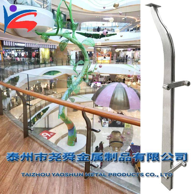 304不锈钢立柱201不锈钢楼梯扶手玻璃护栏316阳台落地立柱