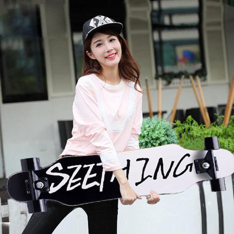 Four wheeled scooter滑板长板成人男女生公路刷街舞板四轮滑板车