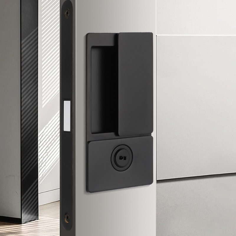 Ahandle卧室门锁室内隐形门磁吸静音房门锁内嵌式暗藏门把手手柄