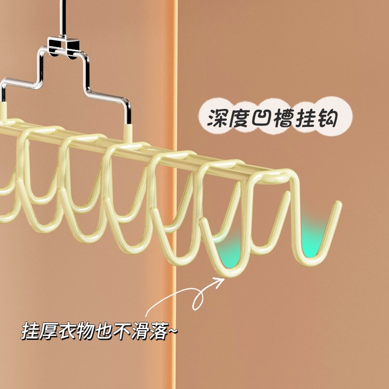 帽子收纳神器家用多钩衣架吊带棒球鸭舌帽宿舍衣柜内衣帽展示挂架