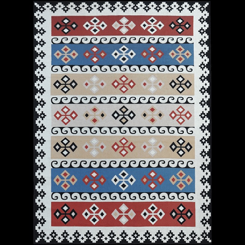 众弘 浓情北欧地毯客厅简约茶几垫 编织卧室房间满铺床边毯门厅