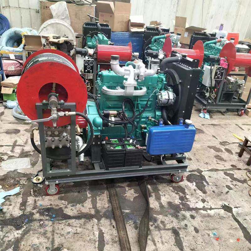 水拓工厂柴油管道疏通机西宁大马力污水道疏通清洗机1000型