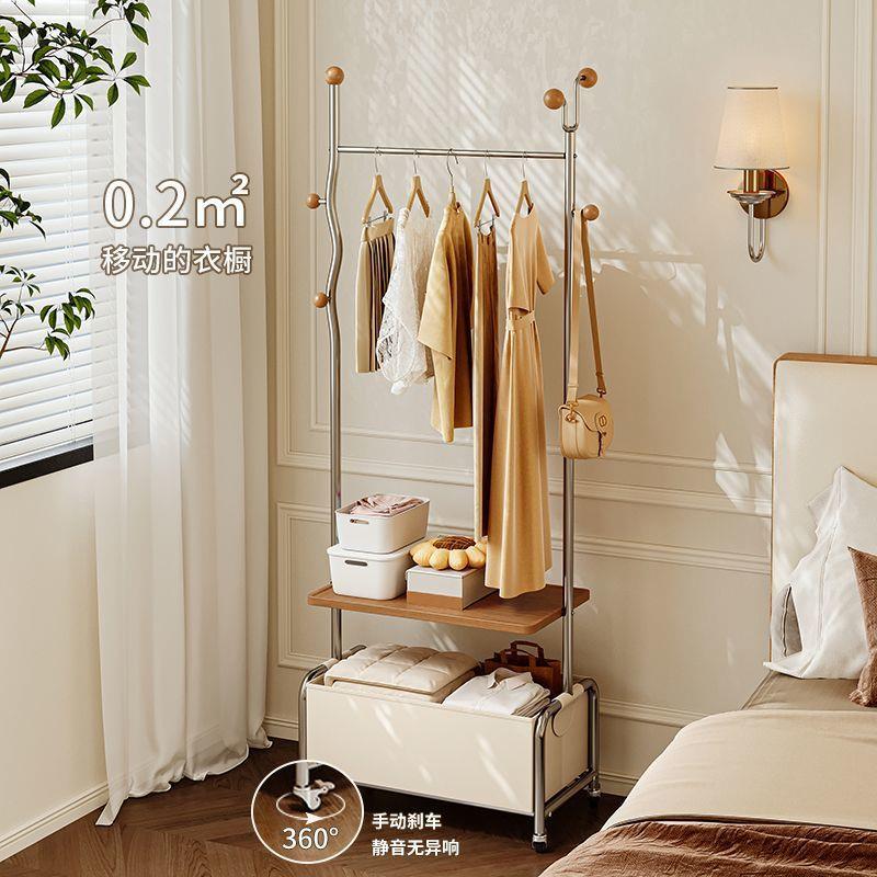 卧室转角挂衣架小型落地衣帽架入户门口家用客厅可移动玄关置物架