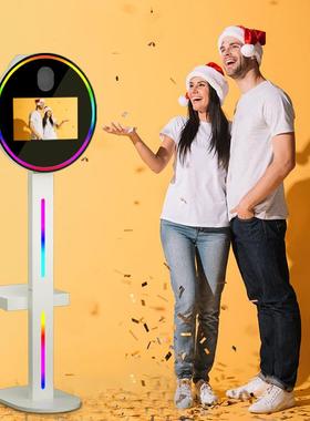 室内智能15.6寸DSLR圆形拍照机photobooth千层镜机热卖