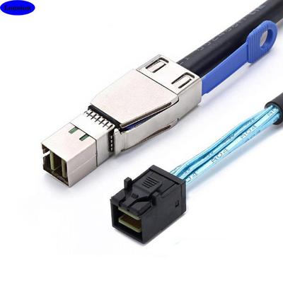 MiniSASHDSFF-8644带IC转SASHDSFF-8643服务器叠加连接线