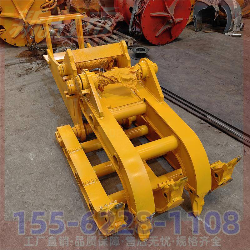 挖机抓木器抱夹抓草夹木器夹子钩机液压旋转抓钢机抓铁夹抓石机