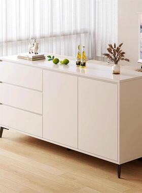 my乐造餐边柜奶油风客厅靠墙储物柜茶水柜墙边多层置物柜收纳五斗