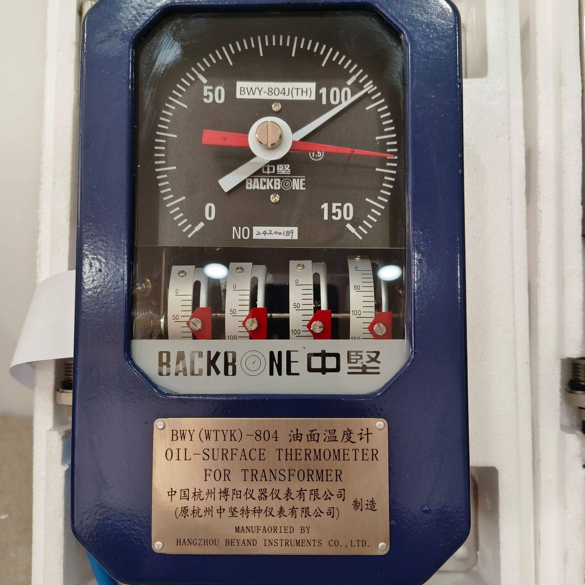 杭州中坚变压器温度控制器BWY(WTYK)-804ABWY-803A温度指示计