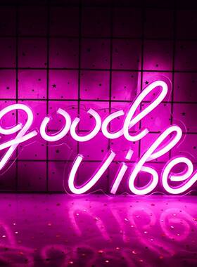 背板霓虹goodvibes照明灯饰挂件霓虹5vUSB供电价格实惠