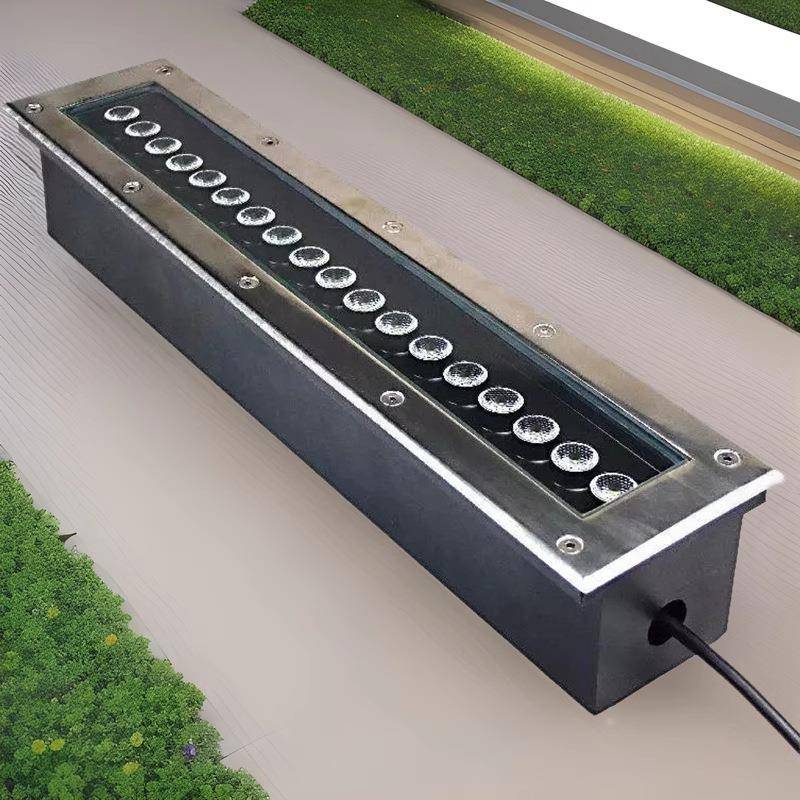 线性地埋灯一米地埋灯磨砂玻璃不锈钢埋地灯户外景观亮化文旅夜游