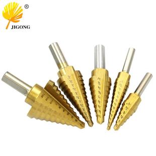 高速钢钻头 宝塔钻 供应英制5pcs三角柄阶梯钻组套装 台阶钻