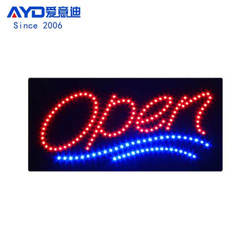 欧美LED灯牌LED门店铭牌open发光牌LEDOPENSIGN48x24cm