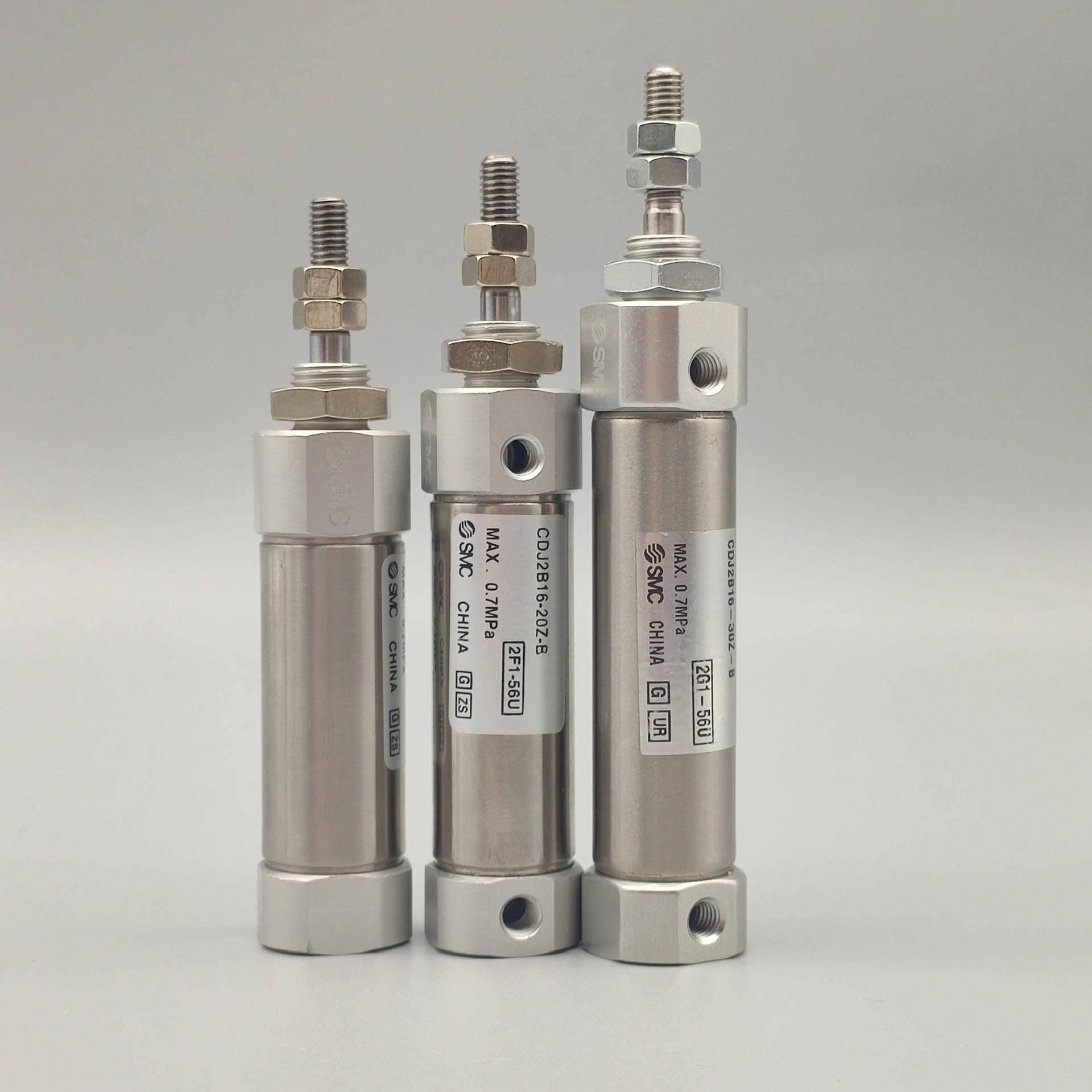 SMC不锈钢气缸CDJ2D16-15/30/45/60/75/100/125/150/175Z-V/W-B