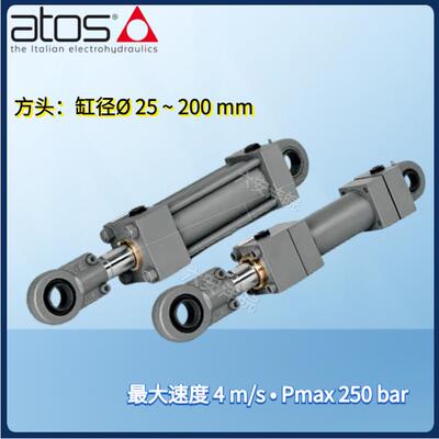 ATOS拉杆式方头油缸CK-100/45X1000-N901-20尺寸24~200mm液压缸