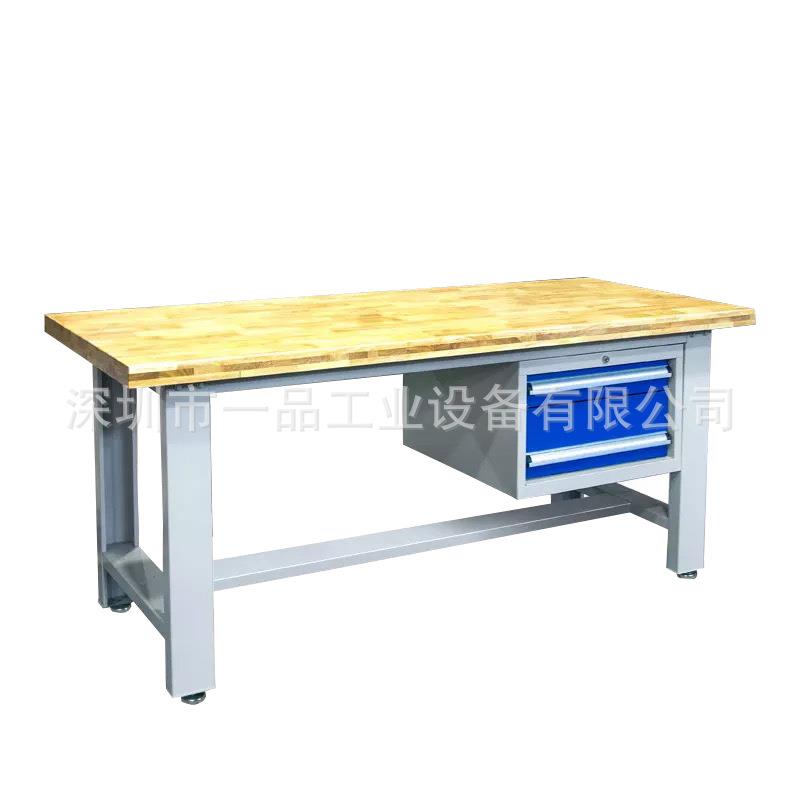 供应榉木桌面模具桌实木桌面钳工工作台绿色胶皮桌面模具检修台