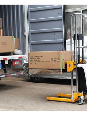 【折扣价】好拉BDDJS1500轻型堆高车电动叉车轻便型半自动升高车