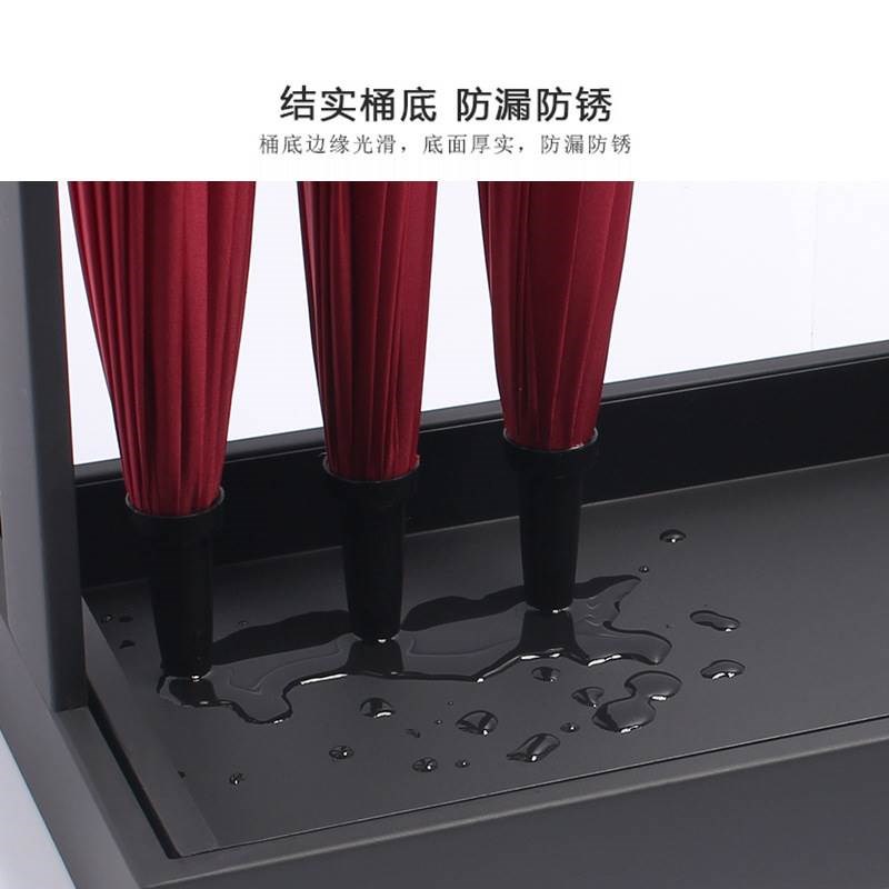 铁艺置物桶伞架商用酒店大堂雨伞放置架可定制LOGO雨伞架收纳架