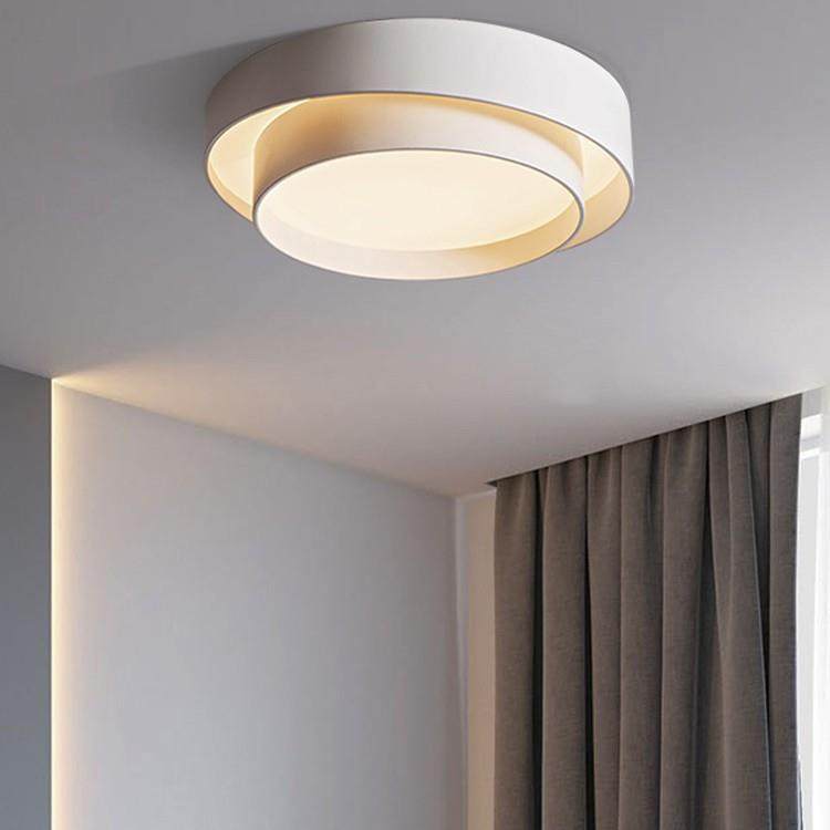 北欧现代简约吸顶灯大气客厅灯卧室主卧温馨浪漫圆形led个性灯具