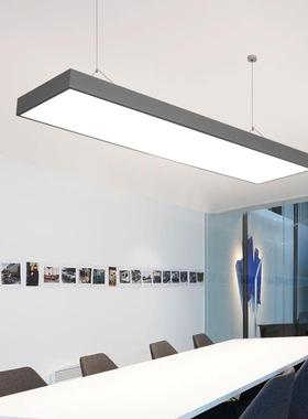 超亮LED长条灯办公室吊灯理发店铺商用教室吸顶健身房灰色吸顶灯