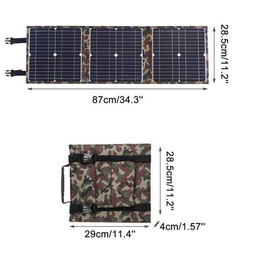 18V36W太阳能电池板可折叠包套装Foldable Solar Panel旅游露营