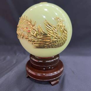 夜光夜明珠镶凤夜光石摆件客厅电视柜床头柜玄关摆件桌摆装饰品