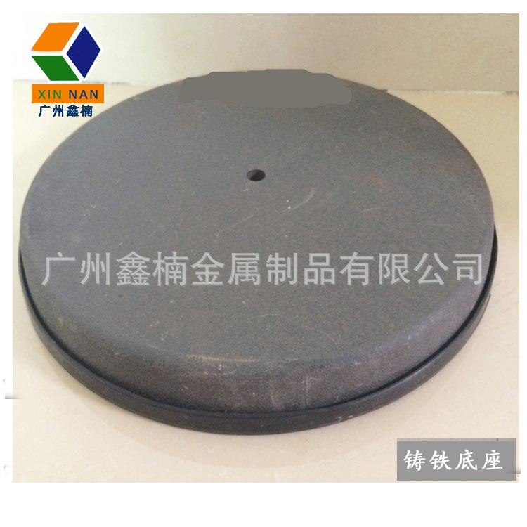 批量现货供应7KG立牌展示支架铸铁底座配重块铸铁承重盘圆形加重